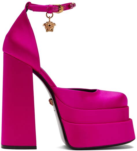 versace platform heels pink|versace platform heels 2021.